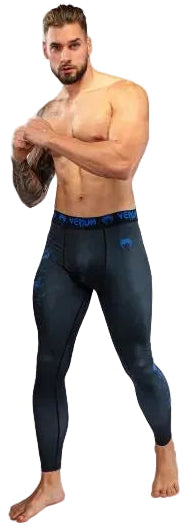 Venum Thunder Dragon Spats - Black/Royal Blue