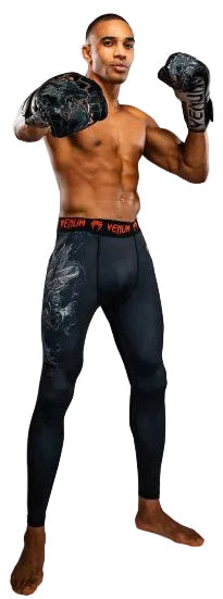 Venum Thunder Dragon Spats - Black/Grey/Copper