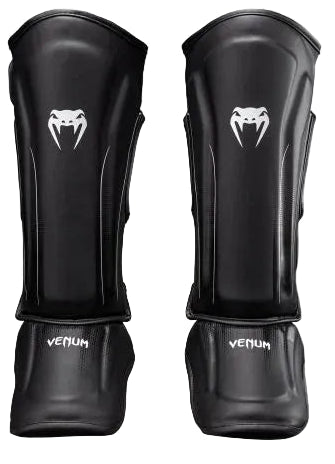 Venum Stealth Shin Guards - Black/White
