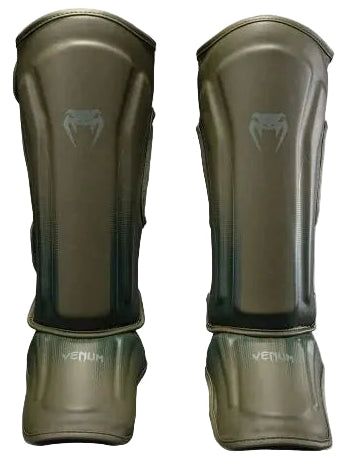 Venum Stealth Shin Guards - Khaki/Dark Green