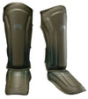 Venum Stealth Shin Guards - Khaki/Dark Green