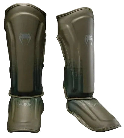 Venum Stealth Shin Guards - Khaki/Dark Green