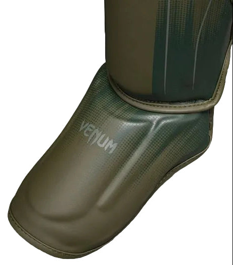 Venum Stealth Shin Guards - Khaki/Dark Green