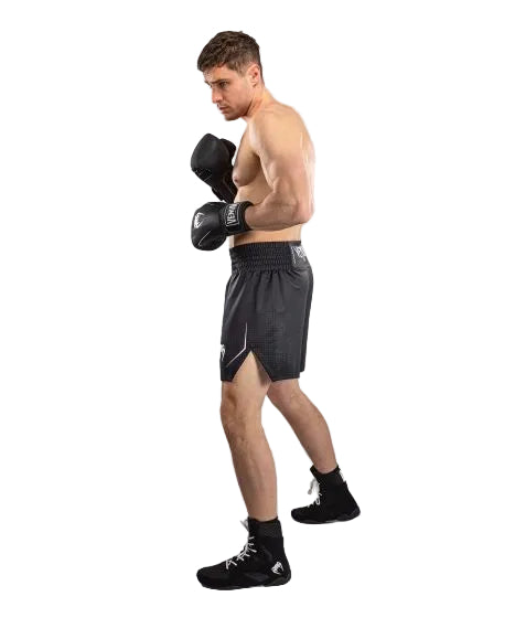 Venum Stealth Boxing Shorts - Black/White