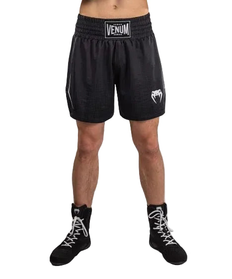 Venum Stealth Boxing Shorts - Black/White