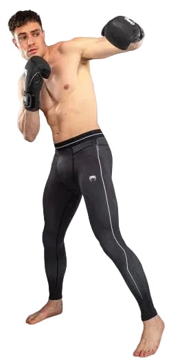 Venum Stealth Spats - Black/White