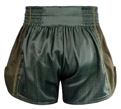 Venum Stealth Muay Thai Shorts - Khaki/Dark Green