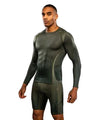 Venum Stealth Long Sleeve Rashguard - Khaki/Dark Green