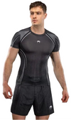 Venum Stealth Short Sleeve Rashguard - Black/White
