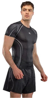 Venum Stealth Short Sleeve Rashguard - Black/White