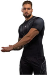 Venum Streamline Short Sleeve Rashguard - Black/White
