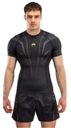 Venum Streamline Short Sleeve Rashguard - Black/Gold