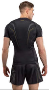 Venum Streamline Short Sleeve Rashguard - Black/Gold