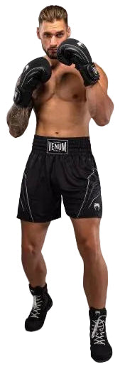 Venum Streamline Boxing Shorts - Black/White