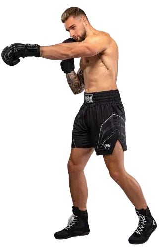 Venum Streamline Boxing Shorts - Black/White