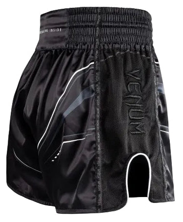 Venum Streamline Muay Thai Shorts - Black/White