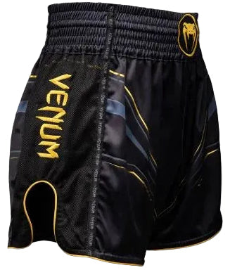 Venum Streamline Muay Thai Shorts - Black/Gold