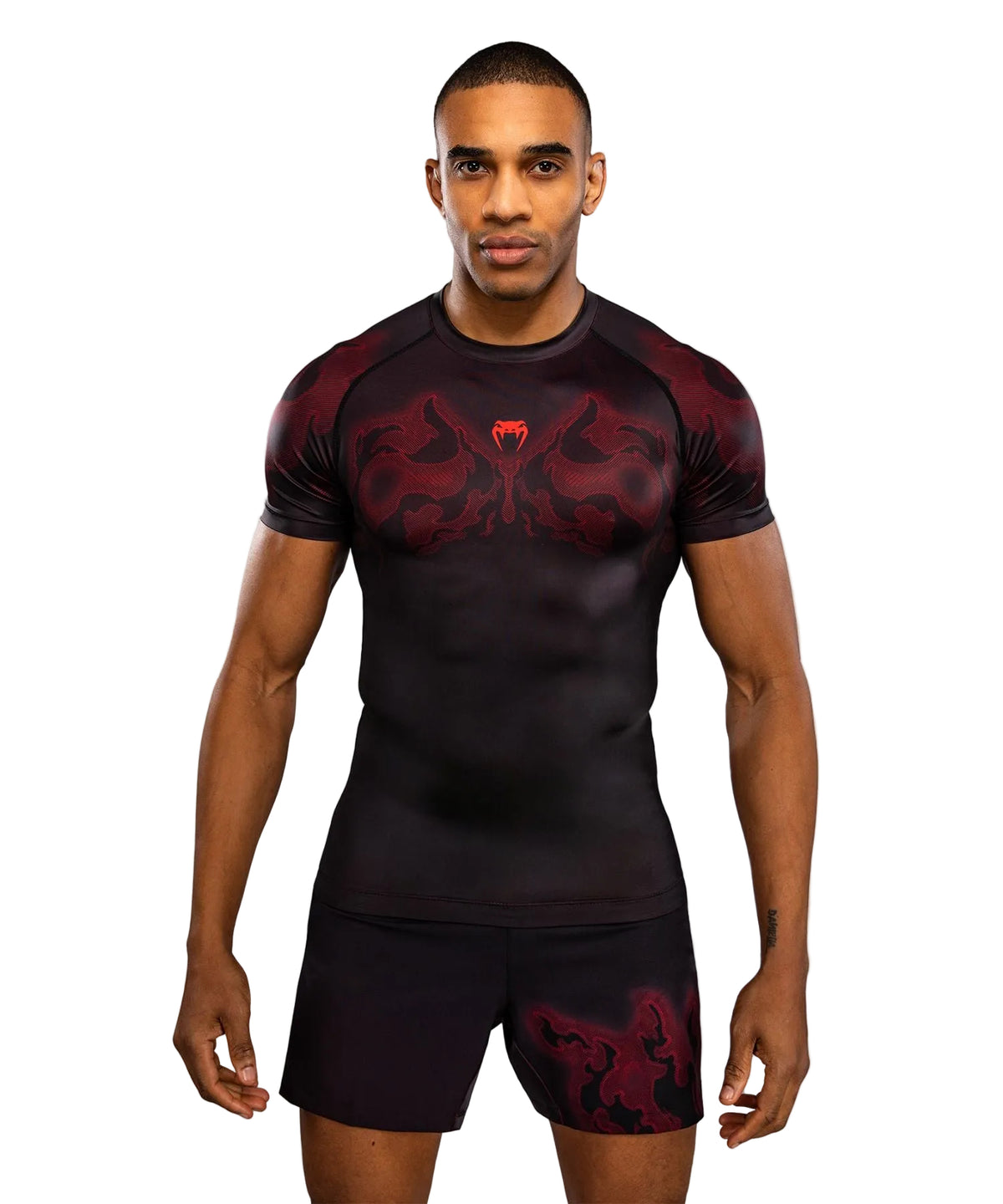 Venum Spectre Short Sleeve Rashguard - Black/Red