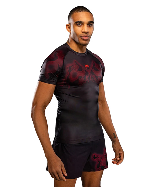 Venum Spectre Short Sleeve Rashguard - Black/Red