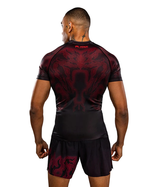 Venum Spectre Short Sleeve Rashguard - Black/Red