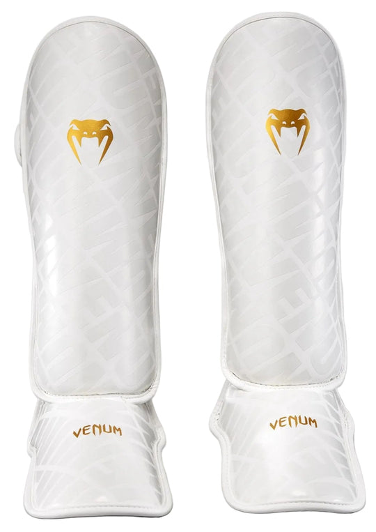Venum Contender 1.5 XT 3D Shin Guards - White/Gold