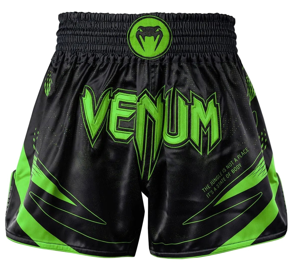 Venum Amazonia Reborn Muay Thai Shorts - Black/Green