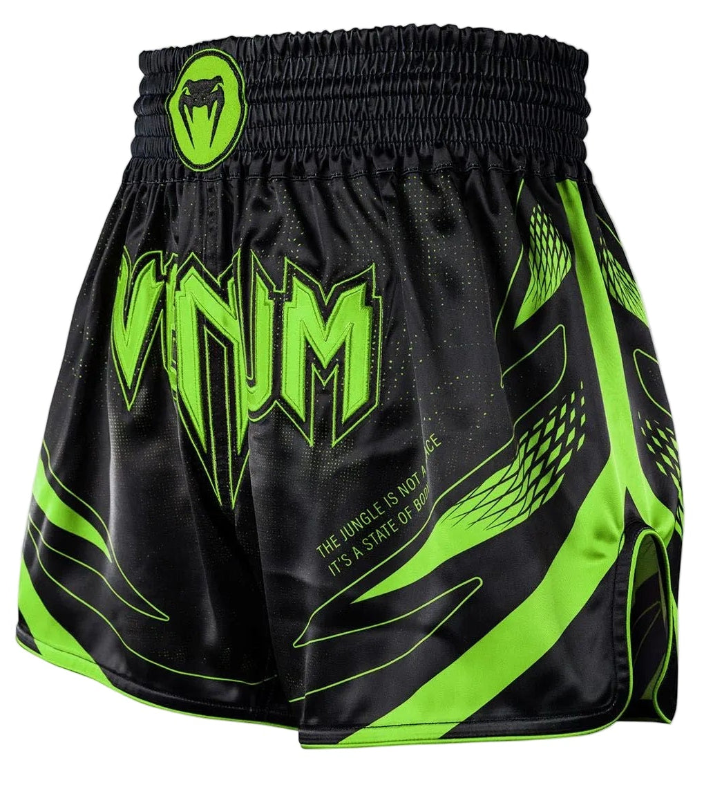 Venum Amazonia Reborn Muay Thai Shorts - Black/Green