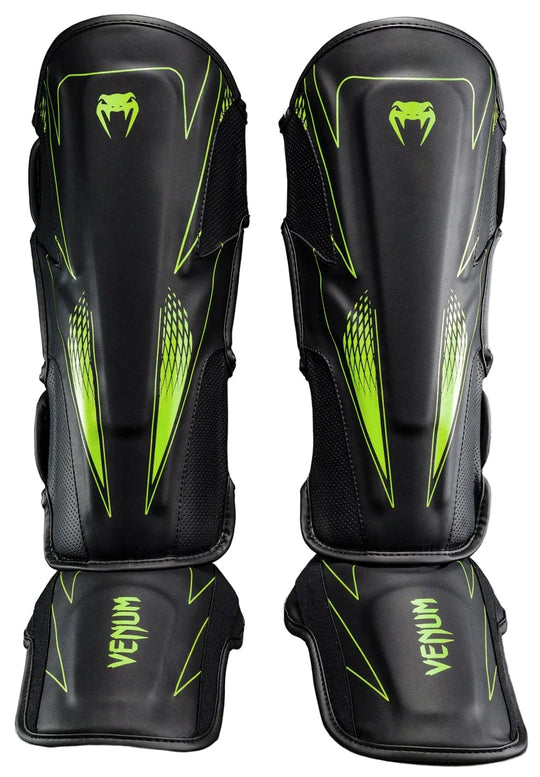 Venum Amazonia Reborn Shin Guards - Black/Green