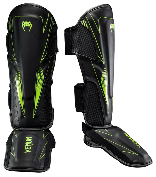Venum Amazonia Reborn Shin Guards - Black/Green