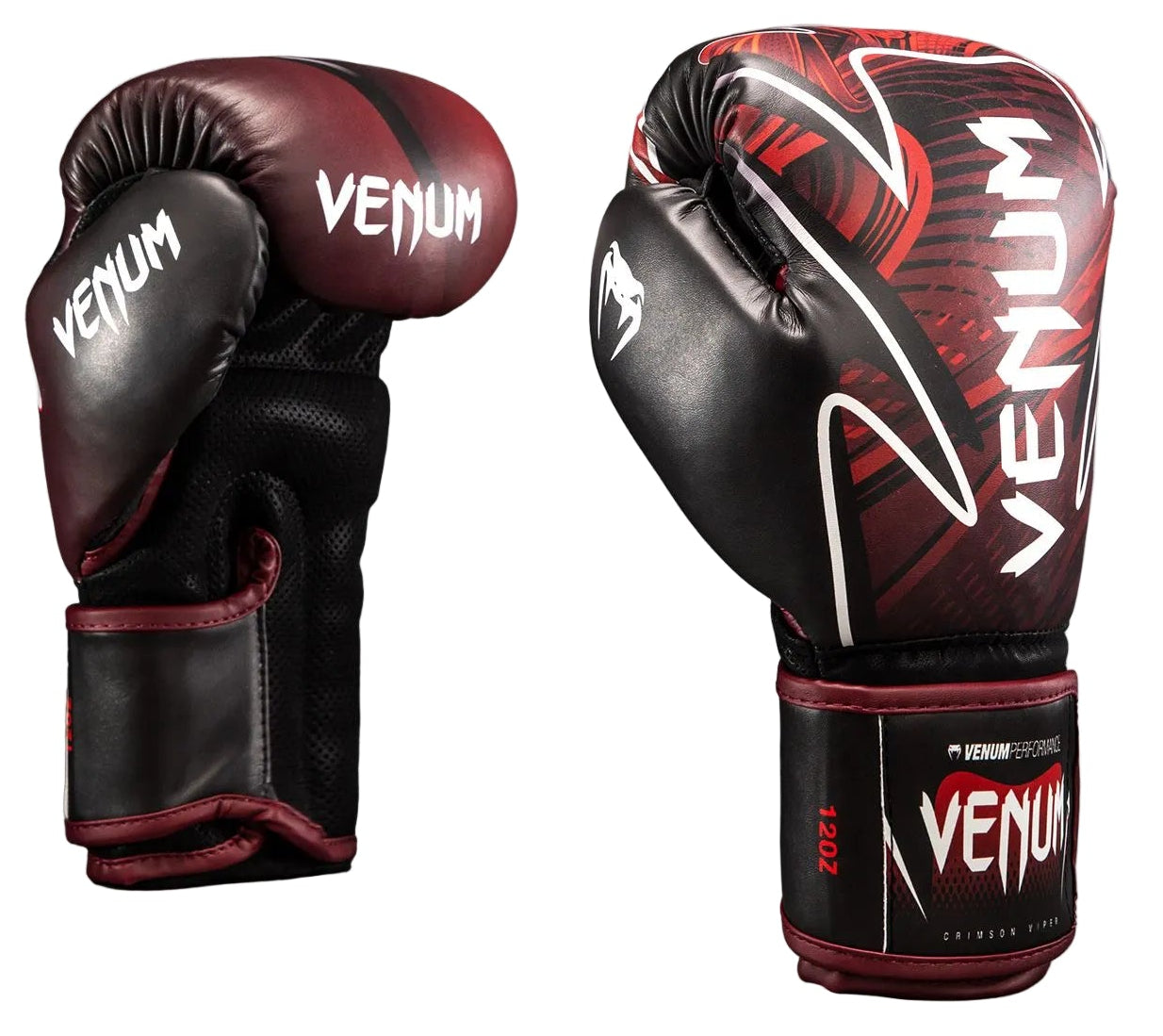 Venum Crimson Viper 2.0 Impact Boxing Gloves - Black/Red