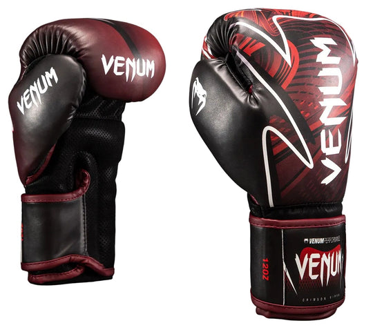 Venum Crimson Viper 2.0 Impact Boxing Gloves - Black/Red