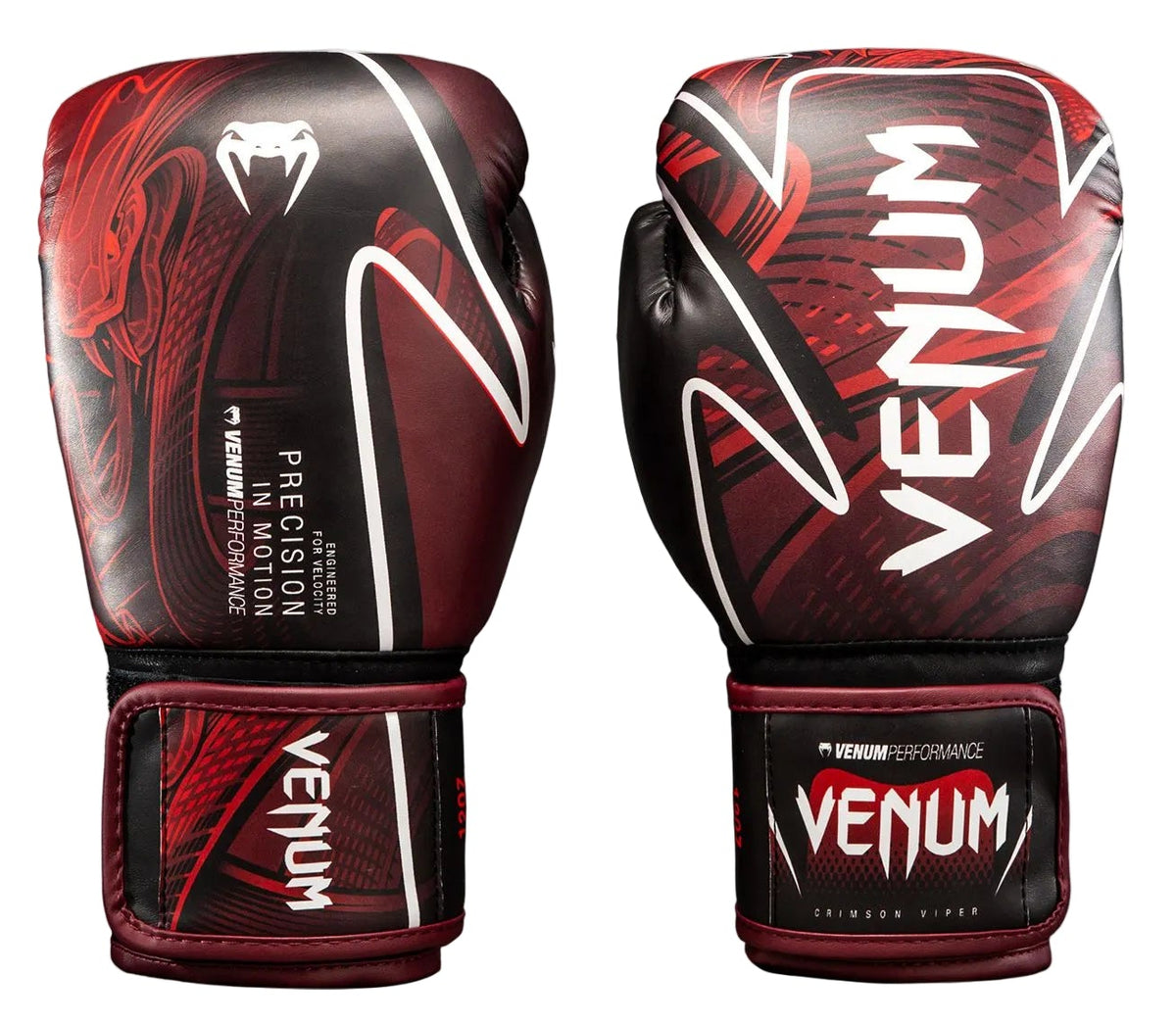 Venum Crimson Viper 2.0 Impact Boxing Gloves - Black/Red