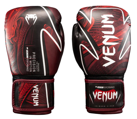 Venum Crimson Viper 2.0 Impact Boxing Gloves - Black/Red