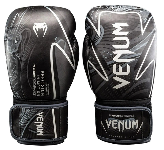 Venum Crimson Viper 2.0 Impact Boxing Gloves - Black/Grey