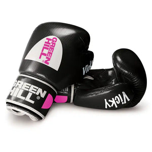 Green Hill Boxing Gloves Vicky - Black/Pink - 8Oz