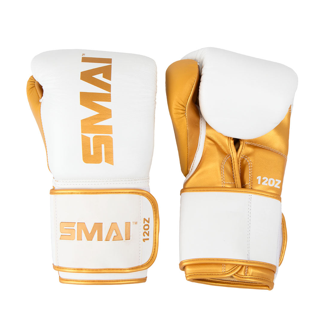 SMAI ProGuard White/Gold Boxing Glove