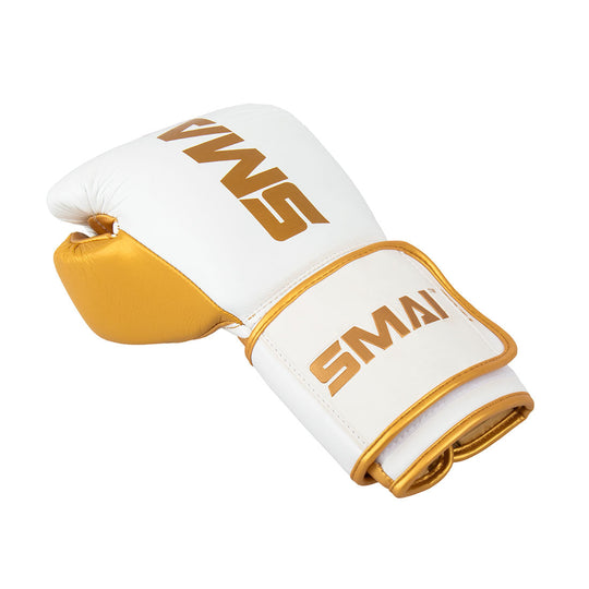 SMAI ProGuard White/Gold Boxing Glove