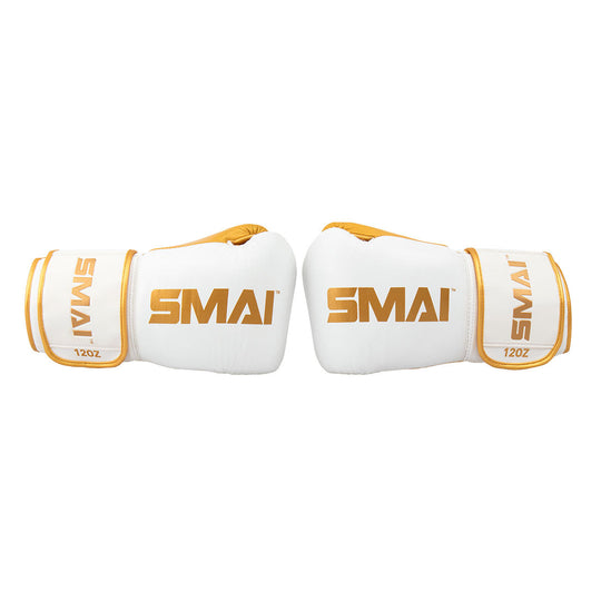 SMAI ProGuard White/Gold Boxing Glove