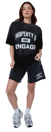 Engage Property Of Oversized T-Shirt - Black