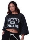 Engage Property Of 3/4 Crewneck - Black