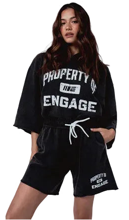 Engage Property Of Track Shorts - Black