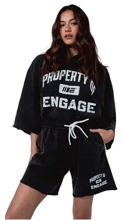 Engage Property Of 3/4 Crewneck - Black