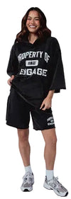 Engage Property Of 3/4 Hoodie - Black