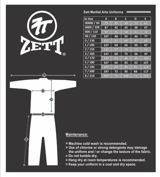 Zett Light Weight Kyokushin GI - White
