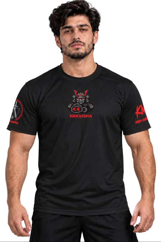 MaxMyer x Karim Maatalla “Moroccan Mauler Maatalla” MMM Quick-Dry Boxing T-Shirt – Black