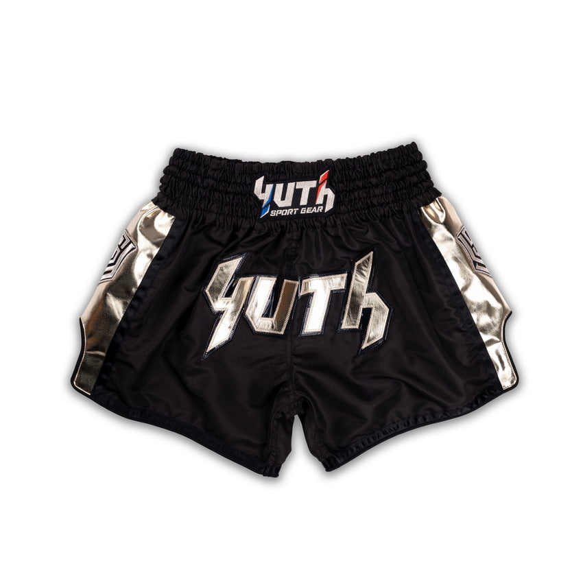 Yuth Hologram Muay Thai Shorts - Black/Gold