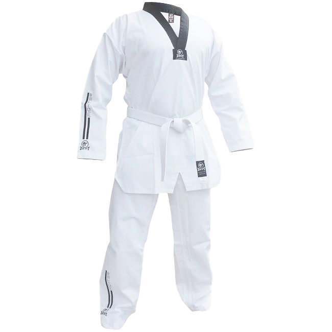 Zett Fighter TKD Dobuk V-Neck - Black