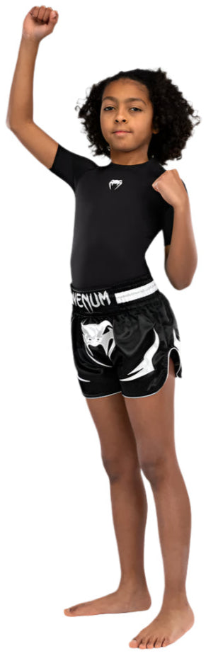 Venum Inferno Kids Thai Shorts - Black
