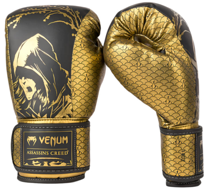 Venum X Assassin's Creed Shadows Boxing Gloves - Black/Gold