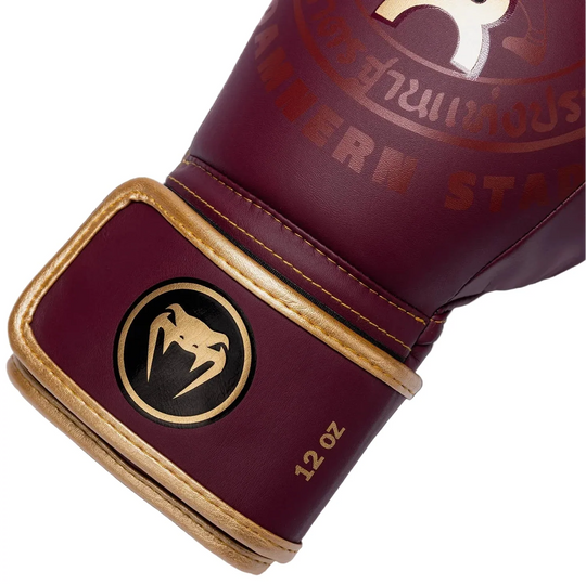 Venum X Rajadamnern Boxing Gloves - Burgundy